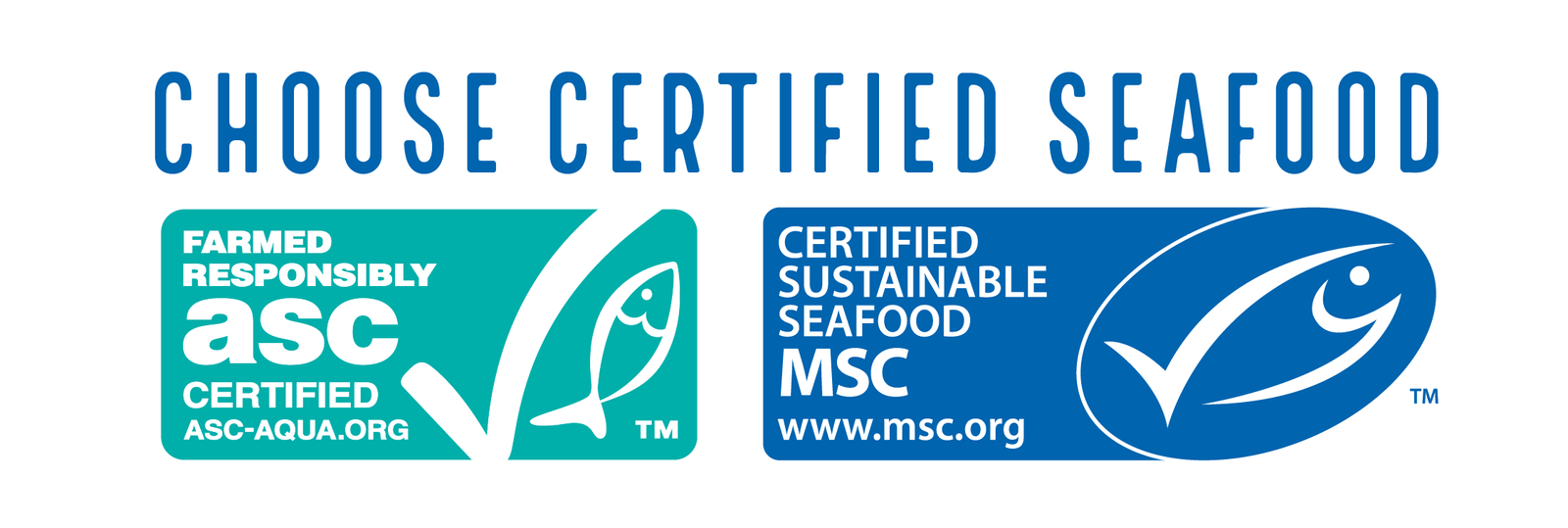MSC & ASC – Sustainable Seafood Certifications