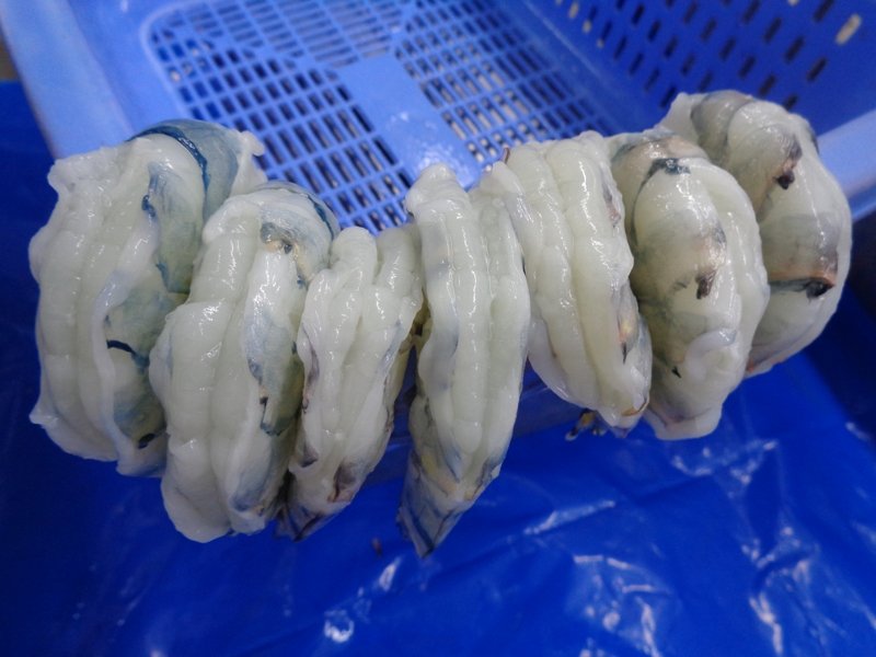 RAW PEELED AND DEVEINED BLACK TIGER SHRIMP